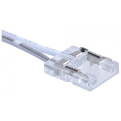 1End Connector White Wire 8mm for COB Strip