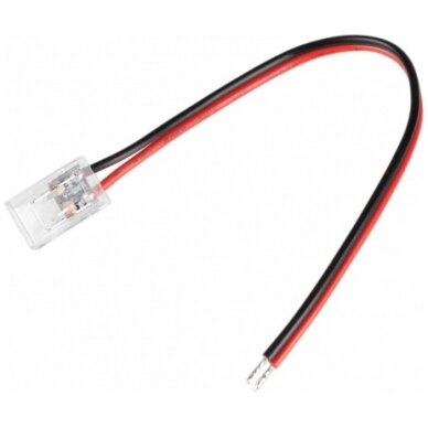 1End Connector White Wire 8mm for COB Strip 1