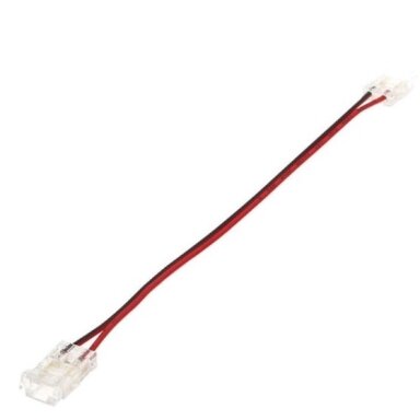 2 kontaktų 2 galų užspaudžiamas sujungimas LED COB juostai 8mm
