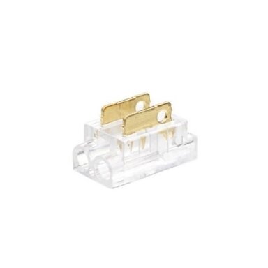 2 kontaktų užspaudžiamas sujungimas juosta-laidas LED SMD/COB juostai 5mm 2 kontaktų užspaudžiamas sujungimas juosta-laidas LED SMD/COB juostai 5mm