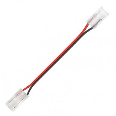2 galų tiesus užspaudžiamas sujungimas LED COB juostai 10mm