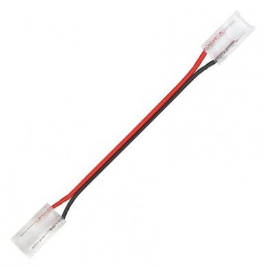 2 galų tiesus užspaudžiamas sujungimas LED COB juostai 5mm