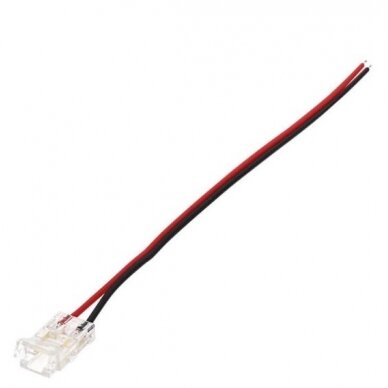 2 kontaktų užspaudžiamas sujungimas juosta-laidas LED COB juostai 8mm 1