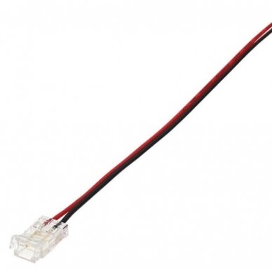 2 kontaktų užspaudžiamas sujungimas juosta-laidas LED SMD juostai 8mm 1