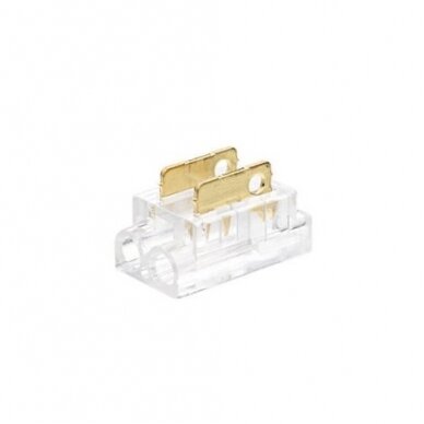 2 kontaktų užspaudžiamas sujungimas juosta-laidas LED SMD/COB juostai 5mm 1