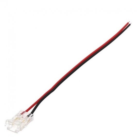 2 kontaktų užspaudžiamas sujungimas juosta-laidas LED COB juostai 8mm 1