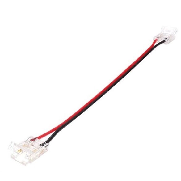 2 galų tiesus užspaudžiamas sujungimas LED COB juostai 10mm 1