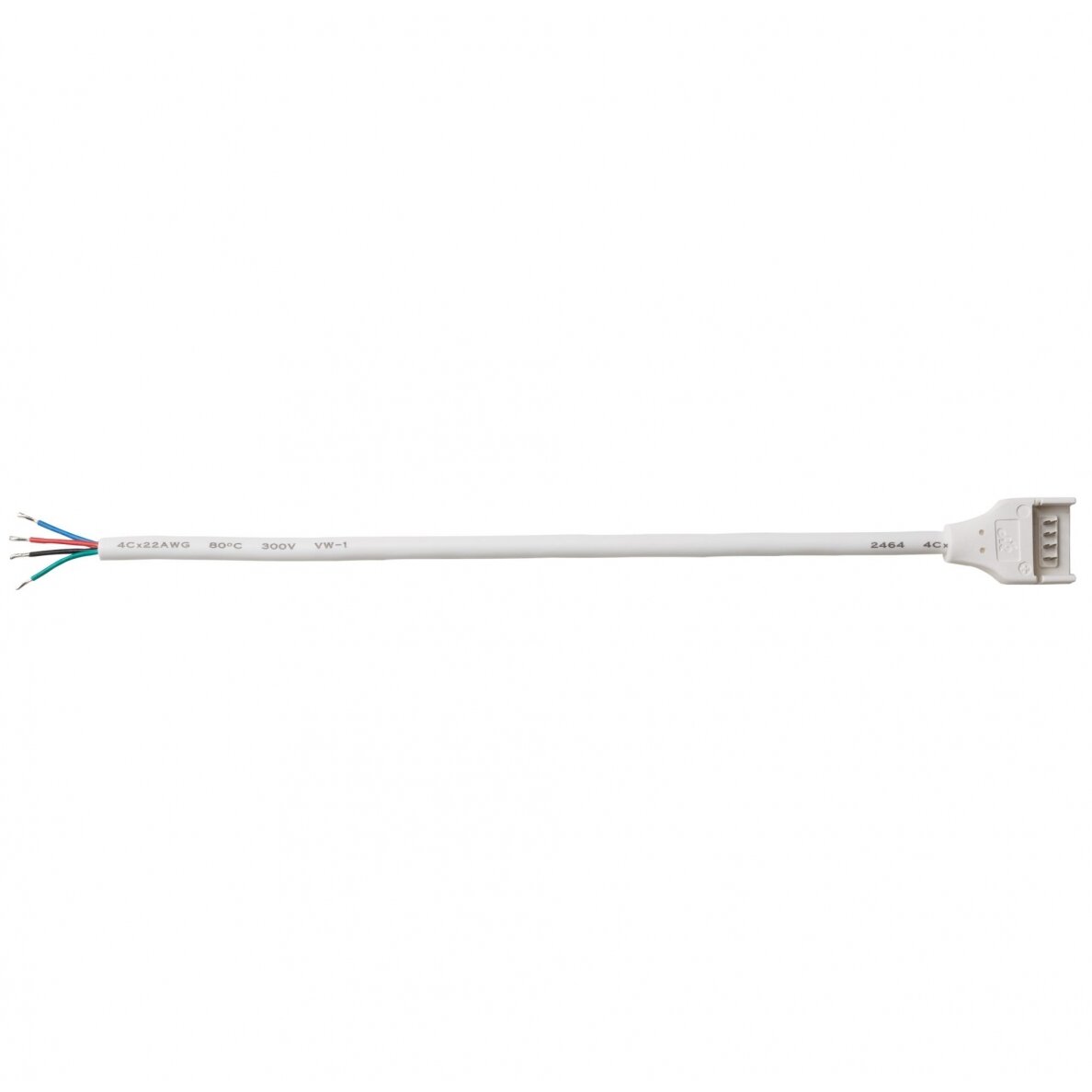 4 kontaktų 15cm vandeniui atsparus sujungimas LED SMD juostai (RGB) 10mm