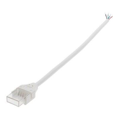 4 kontaktų 15cm vandeniui atsparus sujungimas LED SMD juostai (RGB) 10mm 4 kontaktų 15cm vandeniui atsparus sujungimas LED SMD juostai (RGB) 10mm