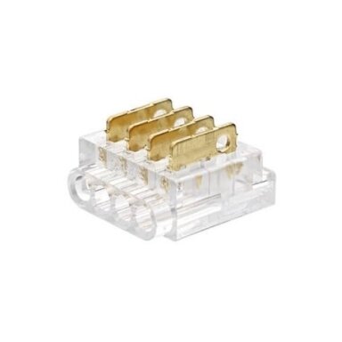 4 kontaktų užspaudžiamas sujungimas juosta-laidas LED SMD juostai 10mm