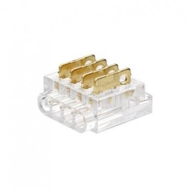 4 kontaktų užspaudžiamas sujungimas juosta-laidas LED SMD juostai 10mm 1