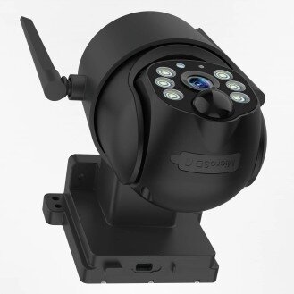 4MP Wi-Fi saulės IP kamera, juoda 4
