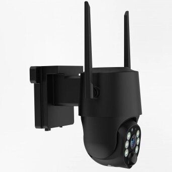 4MP Wi-Fi saulės IP kamera, juoda 3