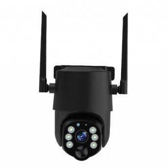 4MP Wi-Fi saulės IP kamera, juoda 1