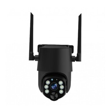 4MP Wi-Fi saulės IP kamera, juoda