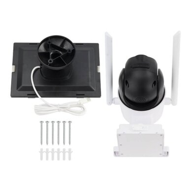 4MP Wi-Fi Solar IP Camera, White 4