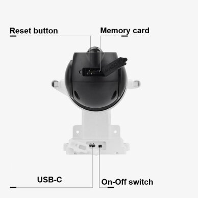 4MP Wi-Fi Solar IP Camera, White 6