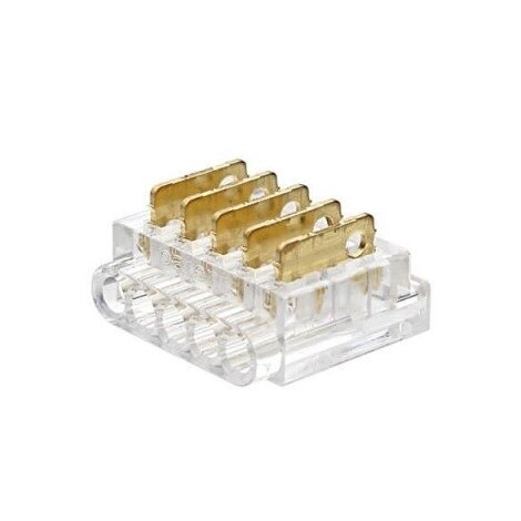 5 kontaktų užspaudžiamas sujungimas juosta-laidas LED SMD juostai 12mm 1
