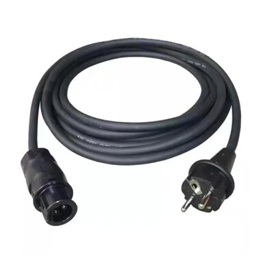 AC kabelis, 5m, su BC01 tėvelio jungtimi ir 220V kištuku