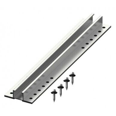 Aluminium Silver Rail 70x22x380mm