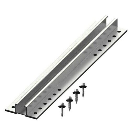 Aluminium Silver Rail 70x22x380mm