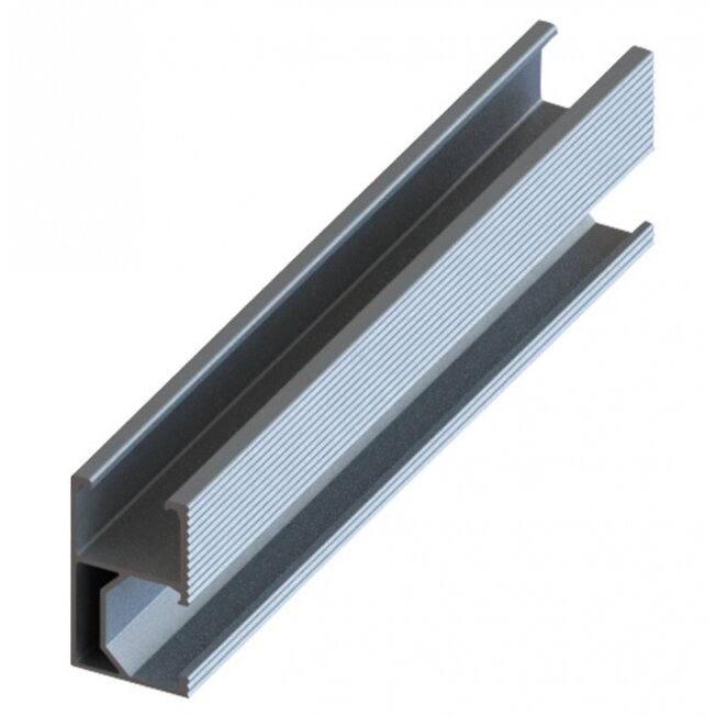Aluminium Silver Rail 27*45mm 2.2m