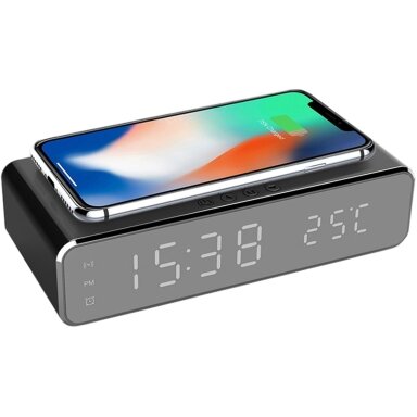 Beveilis įkroviklis, laikrodis, termometras