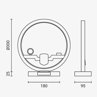 Bevielio įkrovimo stotelė, 3in1, juoda 1