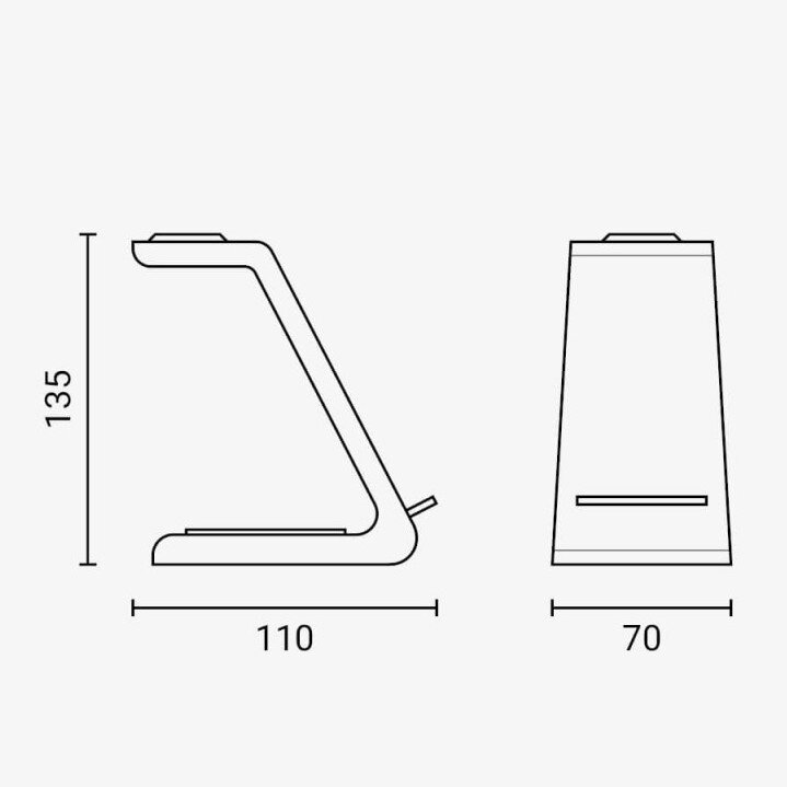Bevielis įkroviklis, telefono stovelis, 3in1, iPhone'ams 1