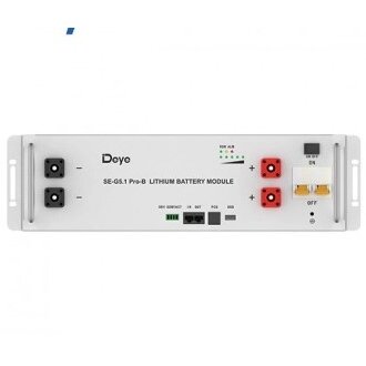 Deye baterija, klasteriui, Li-ion, 51.2V, 5.12kWh, 100Ah Deye baterija, klasteriui, Li-ion, 51.2V, 5.12kWh, 100Ah