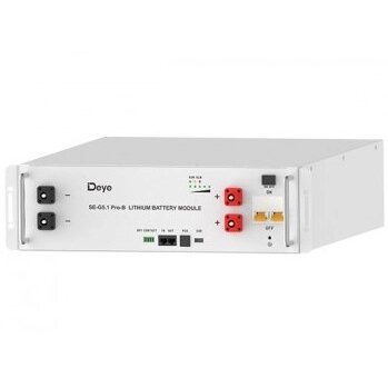 Deye baterija, klasteriui, Li-ion, 51.2V, 5.12kWh, 100Ah 1 Deye baterija, klasteriui, Li-ion, 51.2V, 5.12kWh, 100Ah 1