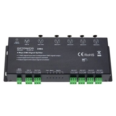 DMX Signal Amplifier, Splitter, 4 Ways