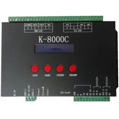 DMX/SPI Controller, 5/12-24V, 8 Ports