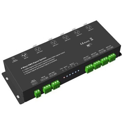 DMX Signal Amplifier, Splitter, 4 Ways