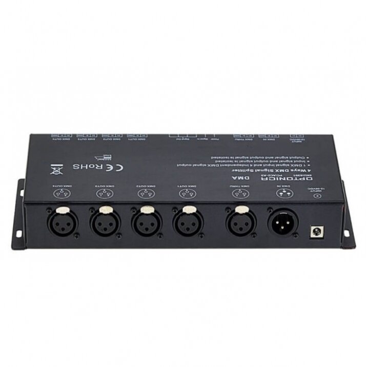 DMX Signal Amplifier, Splitter, 4 Ways 2