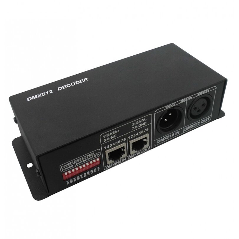 DMX512 dekoderis, 12A, 144W