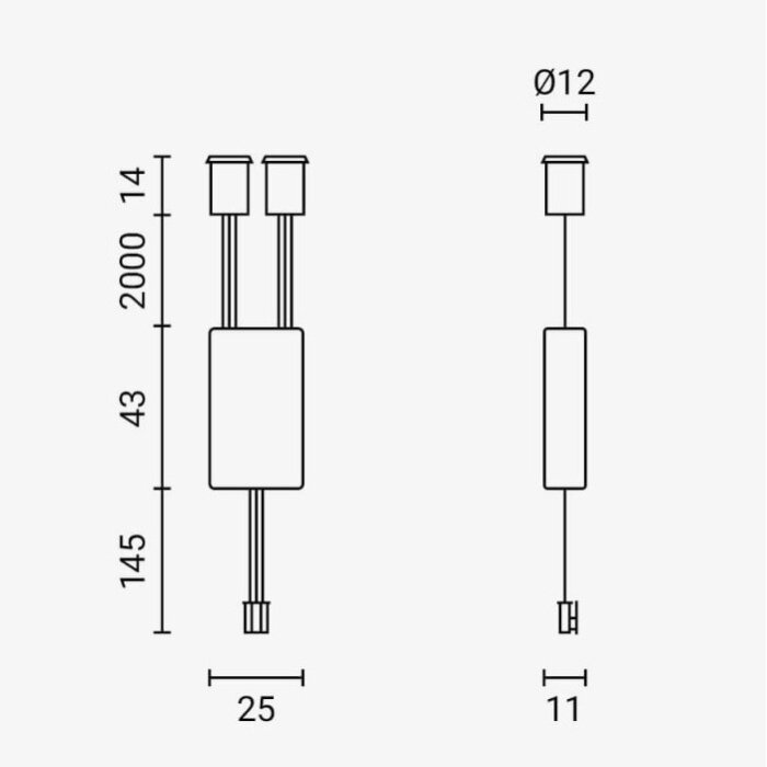 Double Door Sensor, 10cm, Black 7