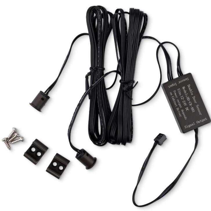 Double Door Sensor, 10cm, Black