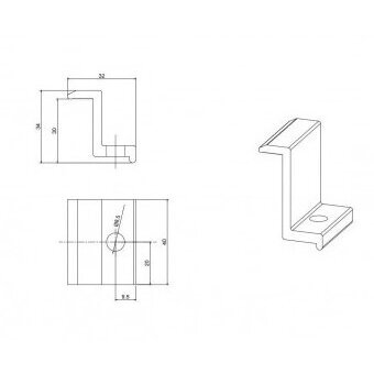 Galinis prispaudėjas 30mm storio panelei 1