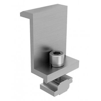 Galinis prispaudėjas su M8x25mm varžtu, veržle ir poveržle 30mm storio panelei 2 Galinis prispaudėjas su M8x25mm varžtu, veržle ir poveržle 30mm storio panelei 2