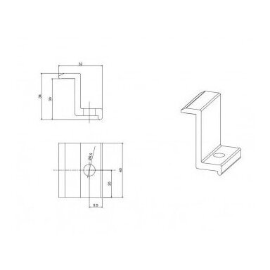 Galinis prispaudėjas 30mm storio panelei