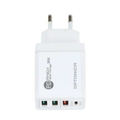Greitas įkroviklis, 3xUSB, baltas