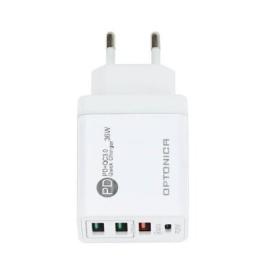 Greitas įkroviklis, 3xUSB, baltas 1