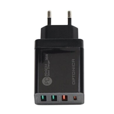 Quick Charger, PD+QC3.0, 36W, Black 1