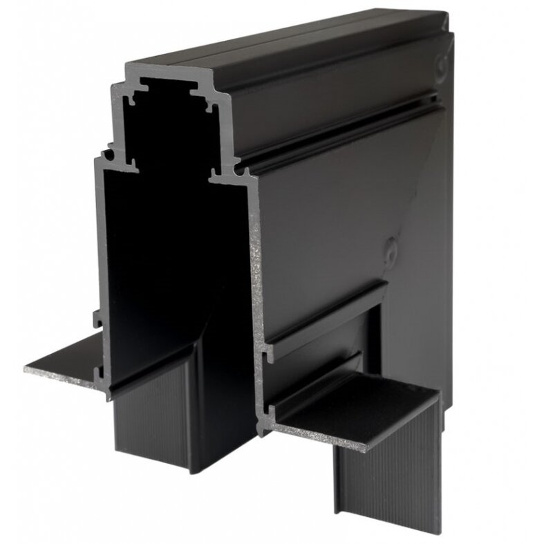 LED Magnetic Track System R35, Concave Angle Black 1
