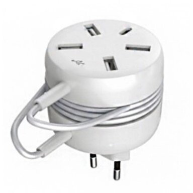 Įkrovimo stotelė-daliklis, USB 4xTYPE-A, 1xTYPE-C