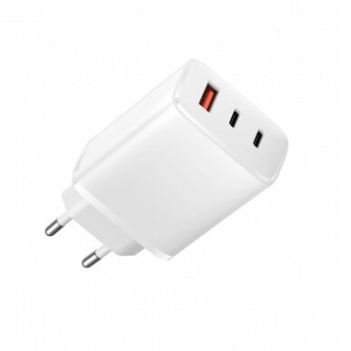 GaN Adapted Type-C / Type-A, 65W, White 1