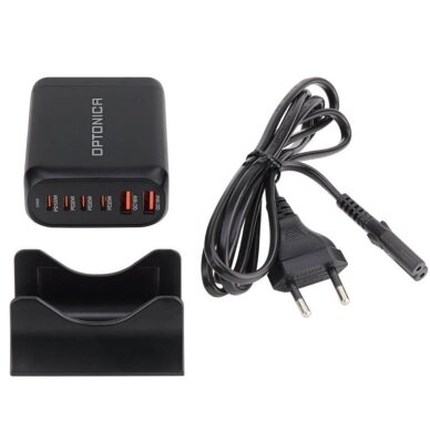 Įkrovimo daliklis, EU kištukas, USB 2xTYPE-A, 4xTYPE-C, 200W 4