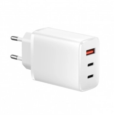 GaN Adapted Type-C / Type-A, 65W, White