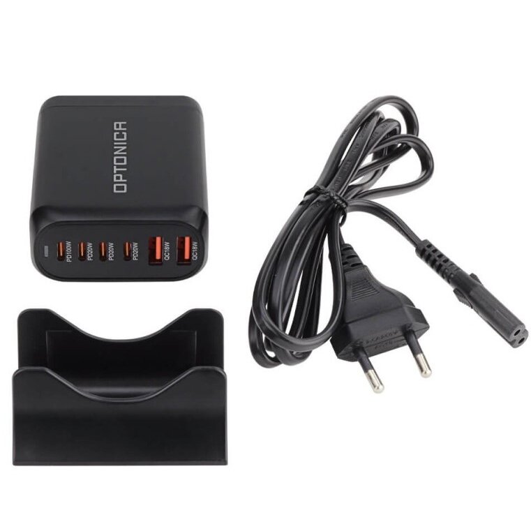 Įkrovimo daliklis, EU kištukas, USB 2xTYPE-A, 4xTYPE-C, 200W 4